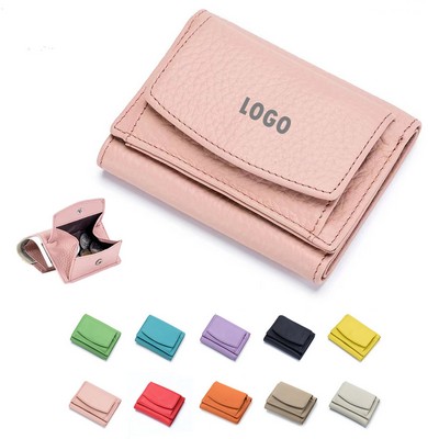 Leather RFID Blocking Pocket Wallet