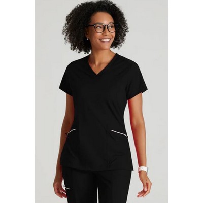 Barco® One Women's Performance Victory Knit 2 Pocket V-Neck Top