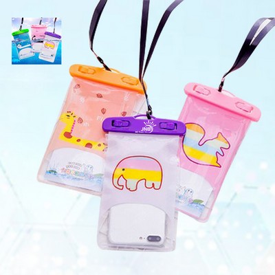 Transparent Neck Hanging Water Park Swimming Waterproof Mobile Phone Pouch