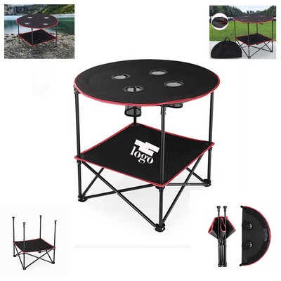 Outdoor Portable Folding Round Table