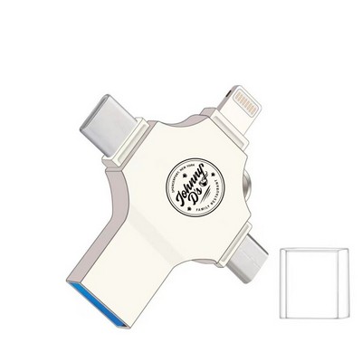 4 in 1 Metal OTG Drive Flash Drive(16GB)