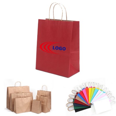 MOQ 50pcs Kraft Shopping Gift Tote Bag