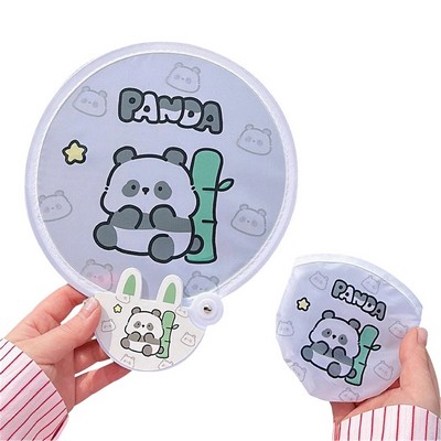 Travel-Friendly Lightweight Folding Round Fan