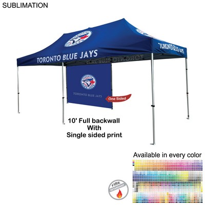 10' Back Wall for 10x20 Tent Kit, Sublimated, Single Sided Print