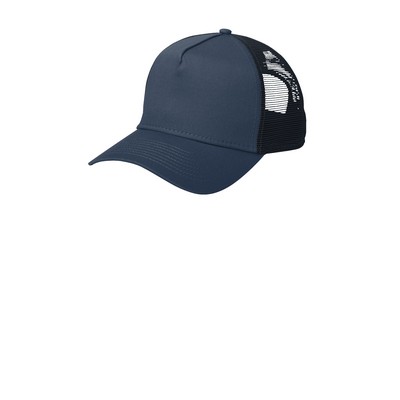 New Era® NE205 Five-Panel Structured High-Profile Snapback Trucker Hat with Patch of Choice