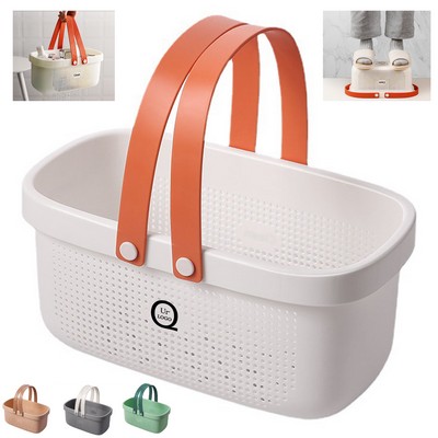 Portable Plastic Shower Storage Basket