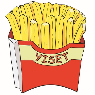63 x 63 inch French Fries Shape Custom Shape Towel Soft Microfiber Beach Towels - One Side Printing