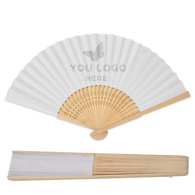 Collapsible Summer Paper Hand Fan MOQ100