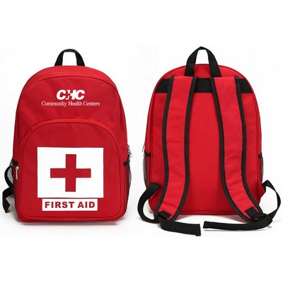 Waterproof Empty Medical First Aid Backpack - MOQ 50
