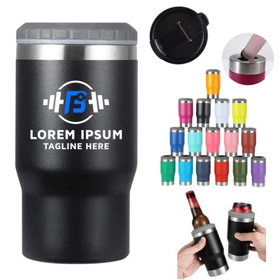 14oz Double Wall 304 Stainless Steel Tumbler Insulated Vacuum Beer Can Bottle Cooler