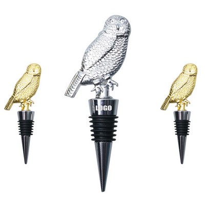 Owl Wine Cork Bottle Stopper