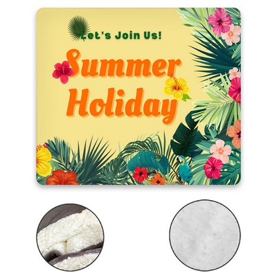 Sublimated Sherpa Blanket ( 50 x 60 )