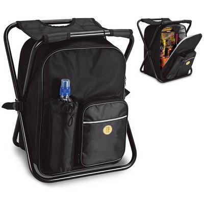 Chair/Backpack Cooler W/ Gold Medallion