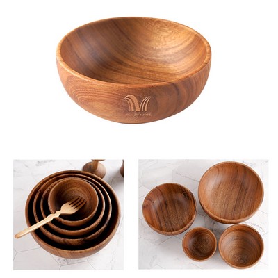 Round Wooden Bowls