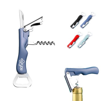 Plastic Stainless Steel Multifunctional Bottle Opener
