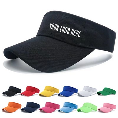 Embroidery Cotton Visor Cap