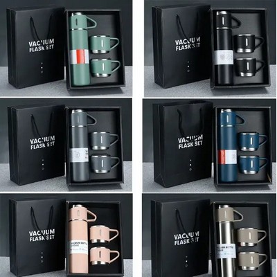 Corporate Business Vacuum Flask Mug Set