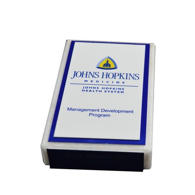 3" x 3" marble with Sublimated Logo