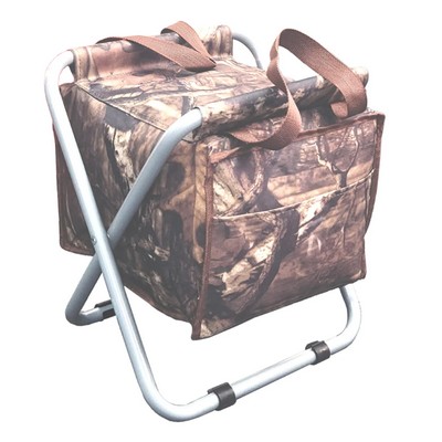 Camo Mannitok Fishing Stool w/Cooler