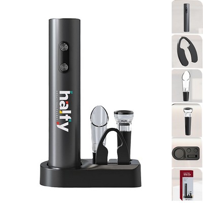 Electric Wine Bottle Opener Set