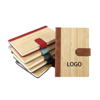 Notebook With Bamboo PU Cover