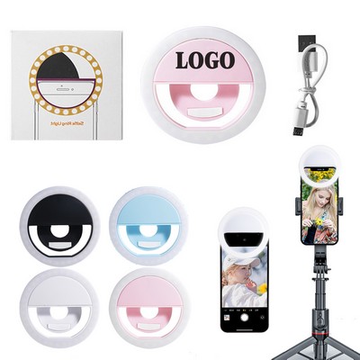 Rechargeable Mobile Phone Clip-on Selfie Ring Light
