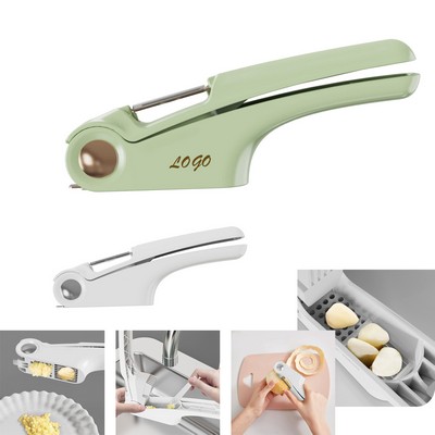 4-In-1 Manual Garlic Crusher & Slicer