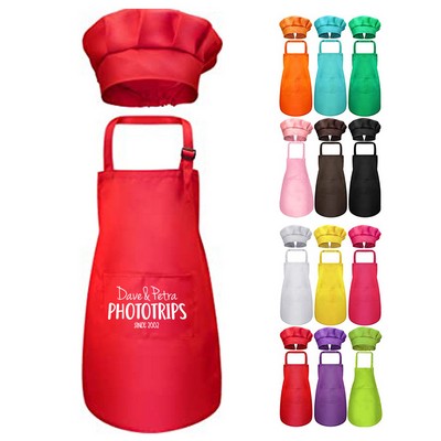 Kids Apron and Chef Hat Set