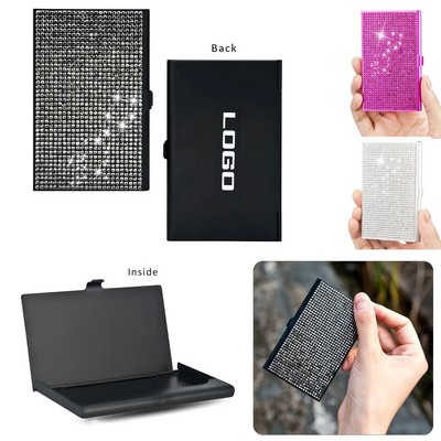 Rhinestone Business Card Holder