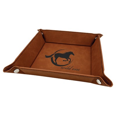 Leatherette Snap Up Tray