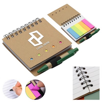 Spiral Memo Pad W/ Adhesive Note