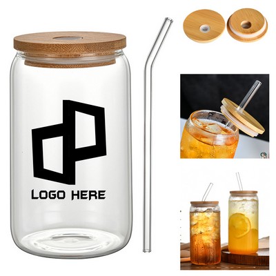 12Oz Glass Cup Mason Jar