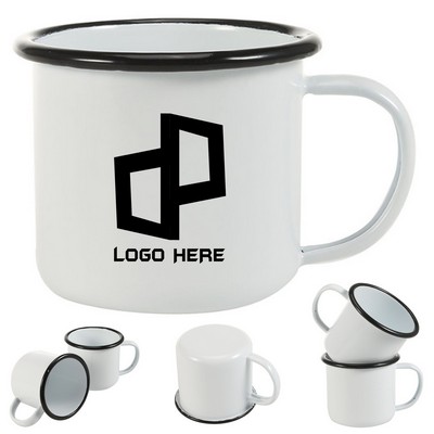 12Oz Enamel Metal Steel Mug