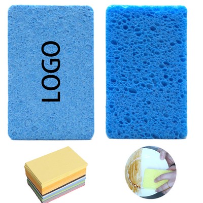 Compressed Wood Pulp Cotton Dishwashing Sponge