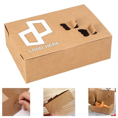 6.89X4.72X2.17Inch Kraft Paper Butterfly Fried Chicken Box