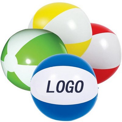 36" 6-Panel Large Inflatable Colorful Beach Ball