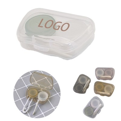 Transparent Dual-Tone Contact Lens Storage Case