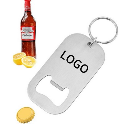 Stainless Steel Bottle Opener Keychain