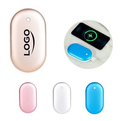 USB Portable Hand Warmer Power Bank.