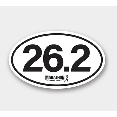 Oval - Removable Writeable Matte Sticker - 5" x 3"