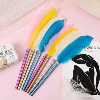 Exquisite Feather Ballpoint Pen