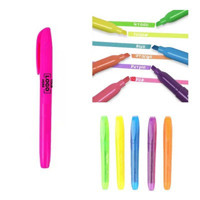 Highlighter Pens with Chisel - Shaped Tips