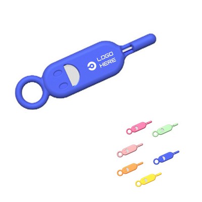 Smiley Face Phone Anti-Loss SIM Card Ejector Pin Case
