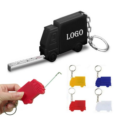 3ft Mini Truck Shape Tape Measure Keychain
