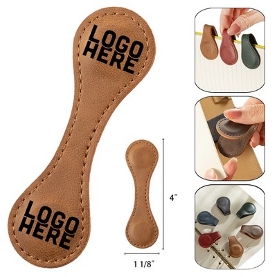 Leather Magnetic Bookmarks