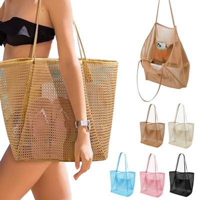 Beach Mesh Tote Bag