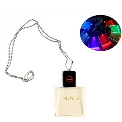 Led Light Up Neck Lanyard With Acrylic Holder