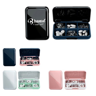 6 Compartments Medicine Organizer Box