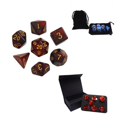 Star Dice Multi-sided Glitter Dice Two-color Acrylic Dice