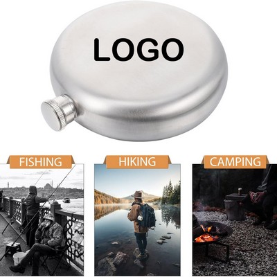 8 Oz Round Hip Flask